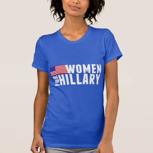 Vrouwen voor Hillary T-shirt (Voorkant)