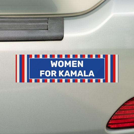 Vrouwen voor Kamala Bumpersticker (Op auto)