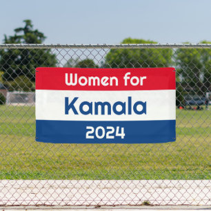 Vrouwen voor Kamala Harris 2024 Big Spandoek