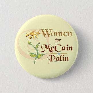 Vrouwen voor McCain/Palin-Button Ronde Button 5,7 Cm