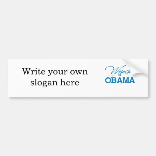 Vrouwen voor Obama Bumpersticker (Voorkant)