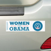 Vrouwen voor Obama Bumpersticker (Op auto)