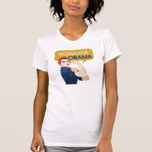 Vrouwen voor Obama Retro T-shirt
