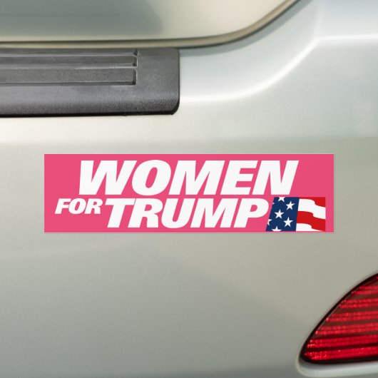 Vrouwen voor Trump 2024 Bumpersticker (Op auto)