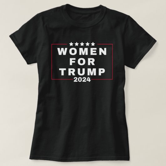Vrouwen voor Trump 2024 T-shirt (Design voorkant)