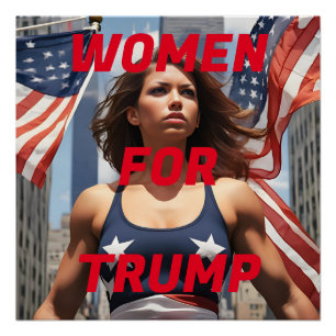 VROUWEN VOOR TRUMP PERFECT POSTER