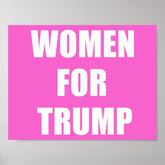 Vrouwen voor Trump Poster (Voorkant)
