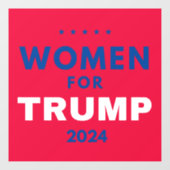 Vrouwen voor Trump Raamsticker (Vel)