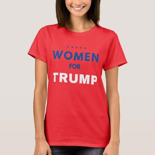 Vrouwen voor Trump T-shirt (Voorkant)