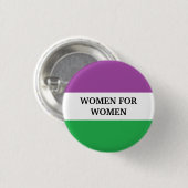 Vrouwen voor vrouwen ronde button 3,2 cm (Voorkant /achterkant)