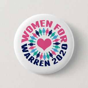 Vrouwen voor Warren 2020 Ronde Button 5,7 Cm