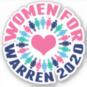 Vrouwen voor Warren 2020 Sticker (Voorkant)