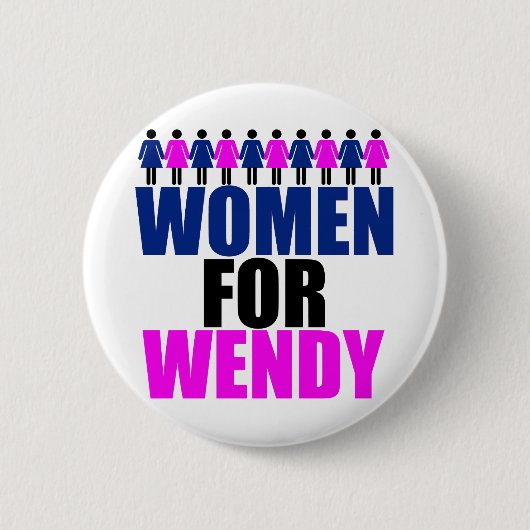 Vrouwen voor Wendy Ronde Button 5,7 Cm (Voorkant)