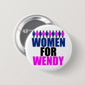 Vrouwen voor Wendy Ronde Button 5,7 Cm (Voorkant /achterkant)