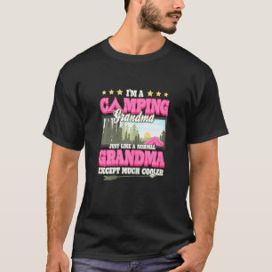 Vrouwen vormen een camping kleinma jut als een nor t-shirt