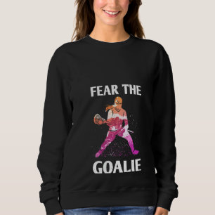 Vrouwen vrezen de Goalie Lacrosse Stick en Helmet Trui