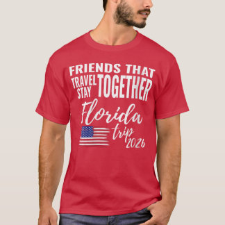 Vrouwen Vriendschapsreis Samen Floridarip 2026 Pre T-shirt