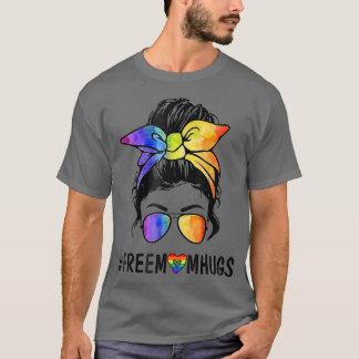 Vrouwen Vrije mam-handschoen Bun LGBT Pride Regenb T-shirt