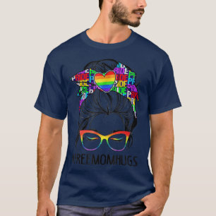 Vrouwen Vrije mam-handschoen Bun LGBT Pride Regenb T-shirt