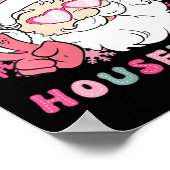 Vrouwen Vrolijk Huishoudster Kerst Huishouding Xm Poster (Hoek)