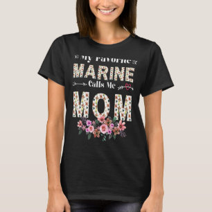 Vrouwen Vrouwen Mijn favoriete marinier noemt mij T-shirt