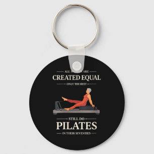 Vrouwen vrouwen zijn gelijk geschapen doen pilates sleutelhanger