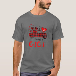 Vrouwen waar ik dol op ben Gigi Red Play Moederdag T-shirt