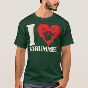 Vrouwen waar ik van hou, drummer Heart Drum Couple T-shirt