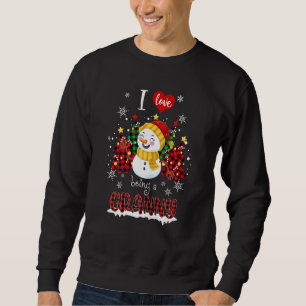 Vrouwen waar ik van hou, zijn een oma Snowman kers Trui