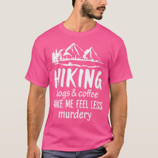 Vrouwen wandelen honden en koffie maken me minder t-shirt