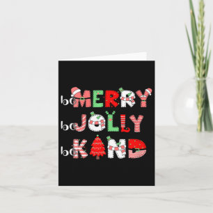 Vrouwen Wees vrolijk Wees vrolijk Wees aardig Xmas Kaart