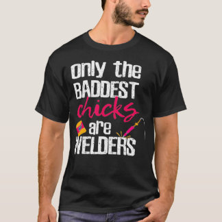Vrouwen Welder Welding Funny Kerstmis T-shirt