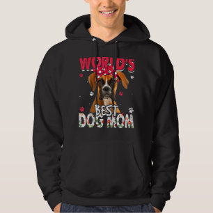Vrouwen Wereld Beste Bokser Dog Mam Moederdag 1 Hoodie
