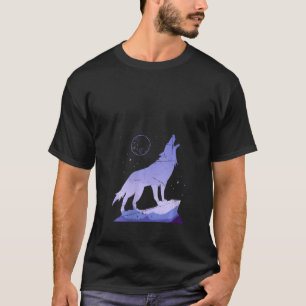 Vrouwen Wilde Dieren Wilde Dieren Volle Maan Howli T-shirt