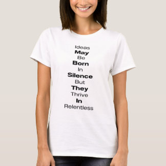 Vrouwen Wit Geciteerd T-shirt #11
