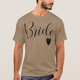 Vrouwen Witte bruidsbruidbruinbruidsbruidbruidbrui T-shirt