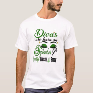 Vrouwen worden geboren op 9 september jongstleden t-shirt