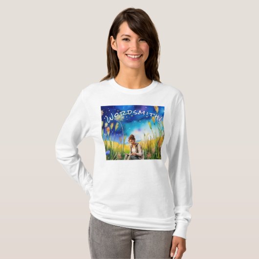 Vrouwen Wordsmith Tshirt (Voorkant volledig)