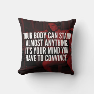Vrouwen Workout Inspirerend woorden Kussen