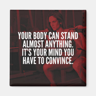 Vrouwen Workout Inspirerend woorden Magneet