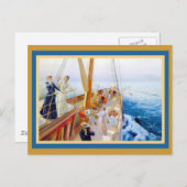  vrouwen Yachting Briefkaart (Voorkant / Achterkant)
