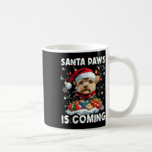 Vrouwen Yorkshire Terrier kerstboom decoratie Koffiemok