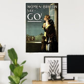 Vrouwen zeggen GO Poster (Thuiskantoor)