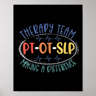 Vrouwen zetten SLP-therapieteam uit om het verschi Poster