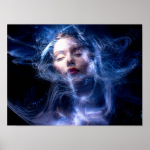 Vrouwen zien lichte verf poster