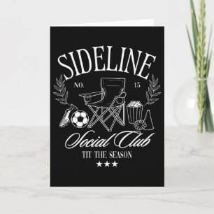 Vrouwen Zijlijn Sociale Club Voetbal Moeder Speel Kaart