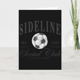 Vrouwen zijlijn sociale club voetbal moeder spel d kaart