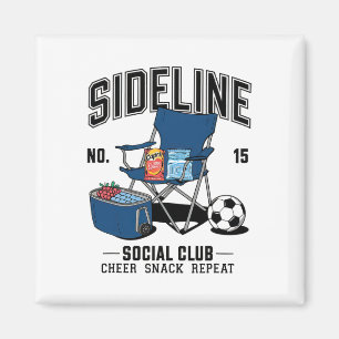 Vrouwen Zijlijn Sociale Club Voetbal Moeder Wedstr Magneet