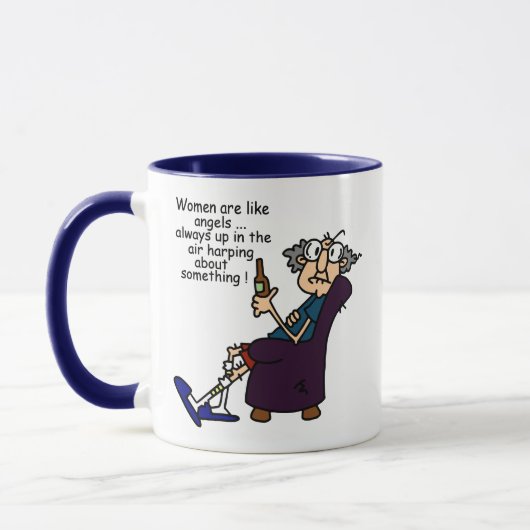 Vrouwen zijn als engelen mok (Links)