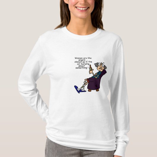 Vrouwen zijn als engelen t-shirt (Voorkant)